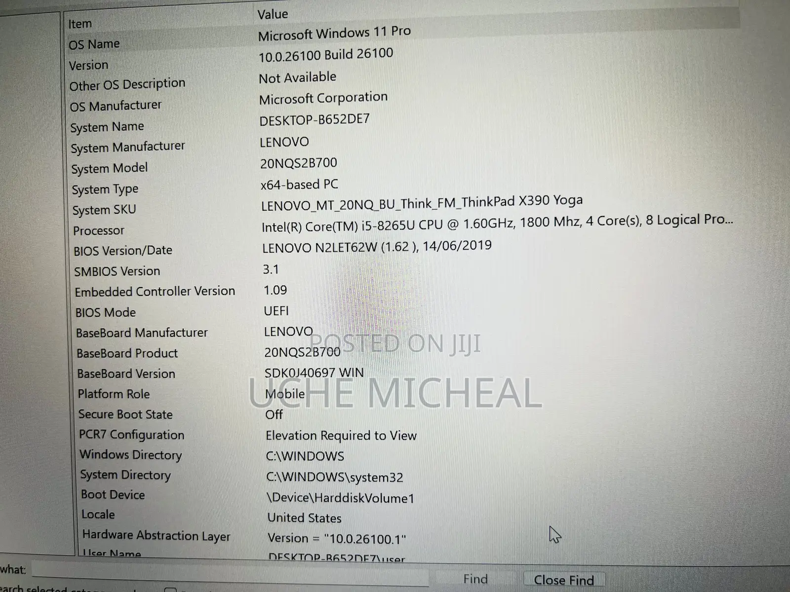 Laptop Lenovo ThinkPad X390 Yoga 8GB Intel Core I5 SSD 256GB