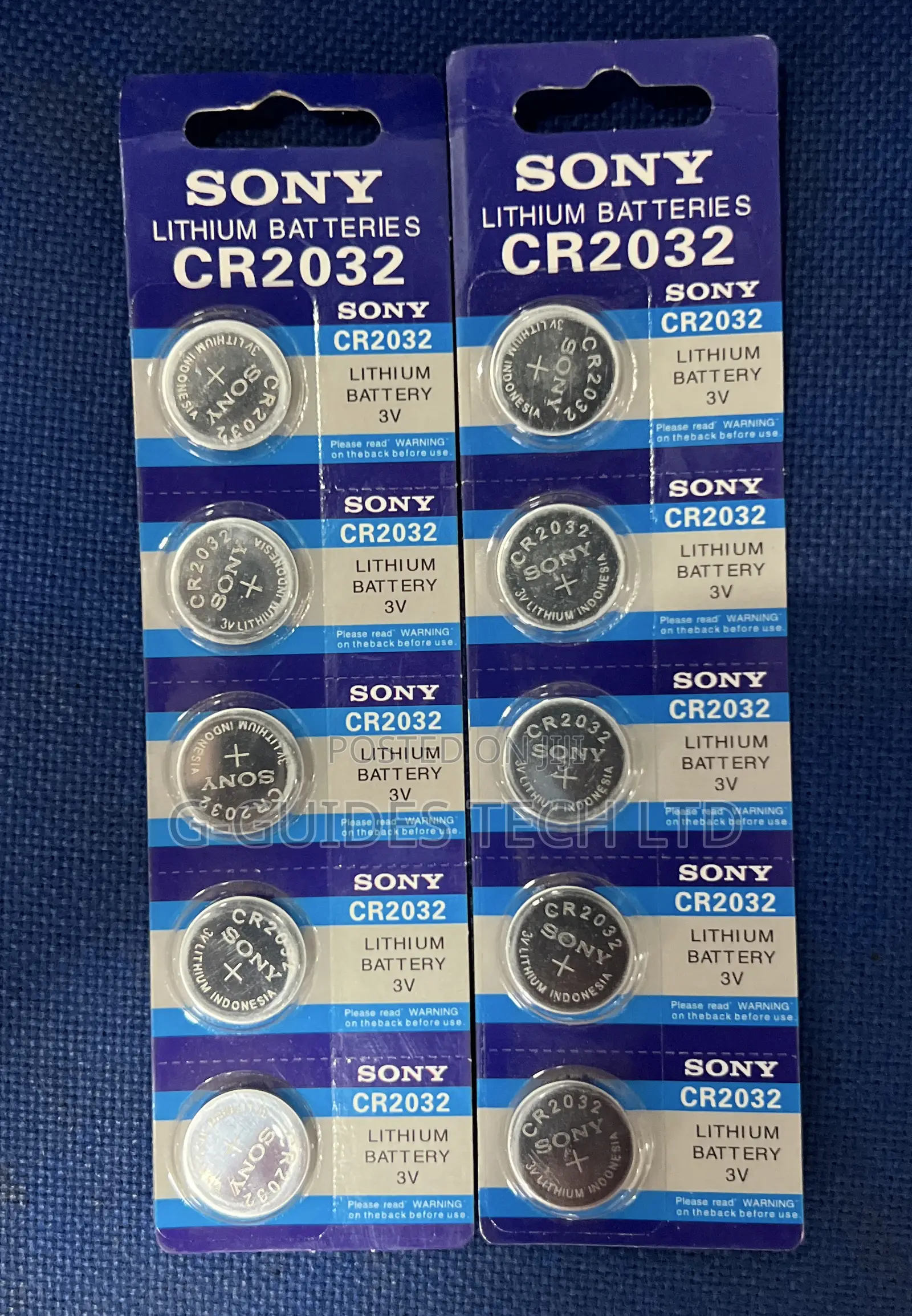 Sony Cr2032 3-volt Lithium Coin Cell Battery
