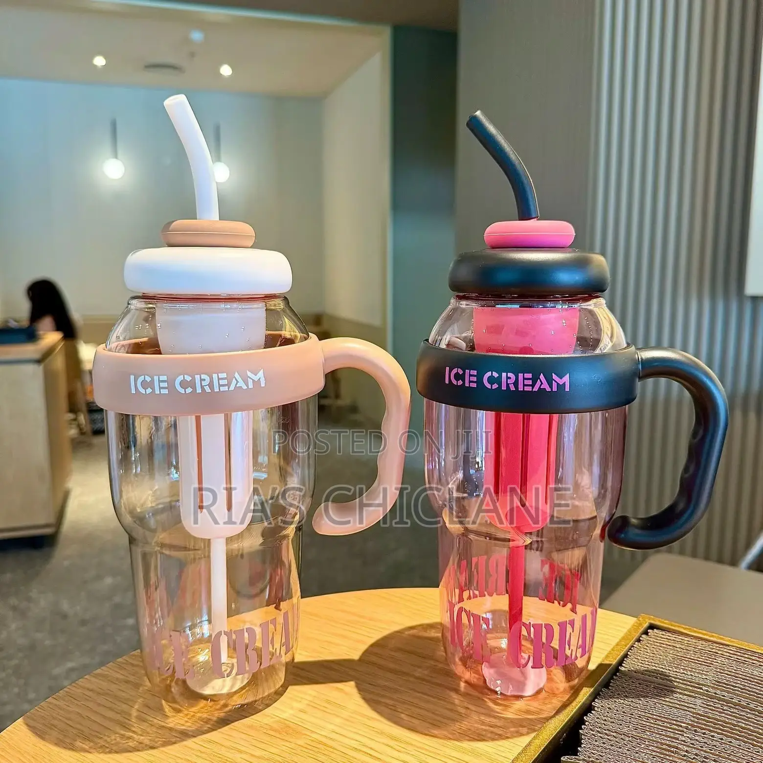 Pink Ice Cream Bottle