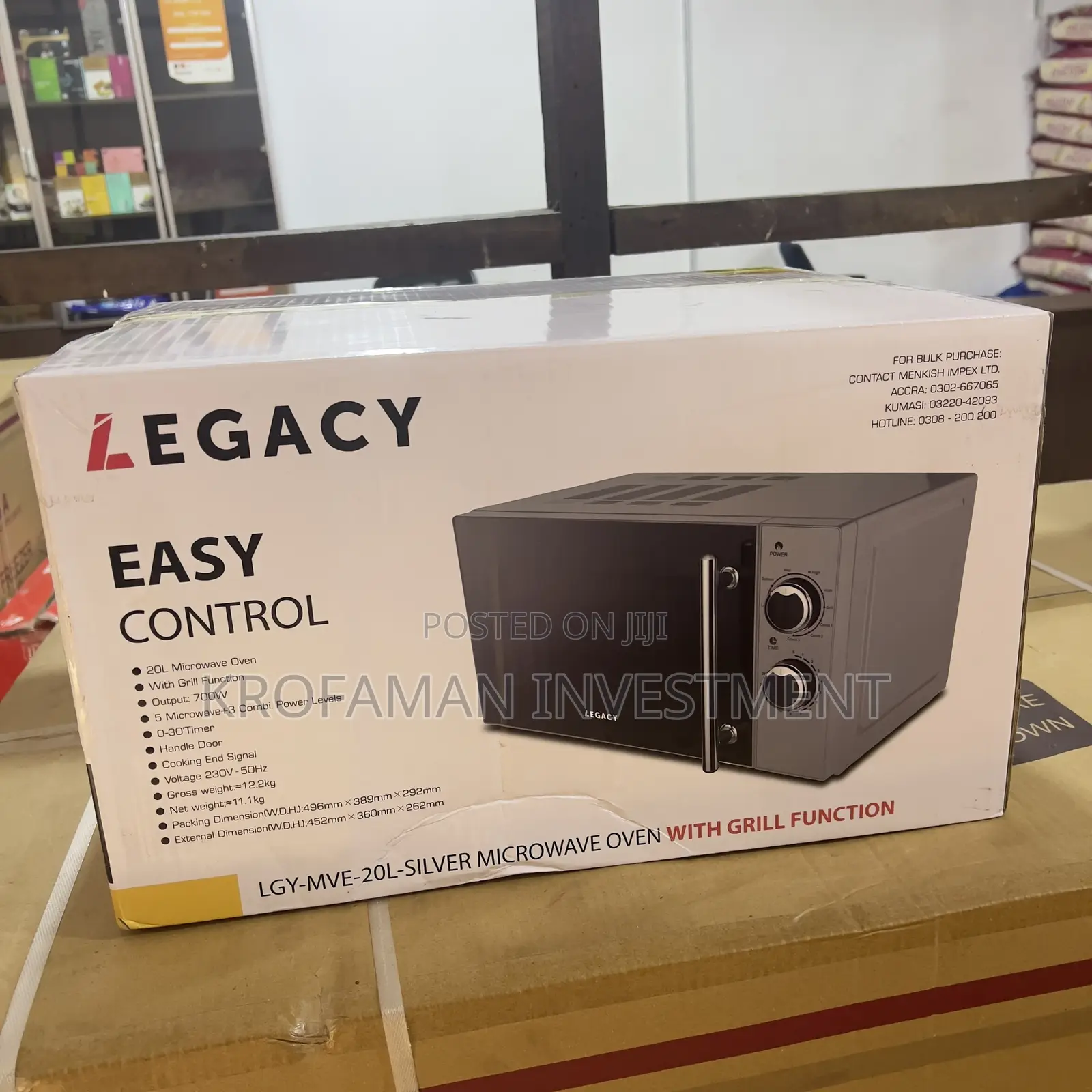 Legacy 20l Microwave Oven With Grill Silver