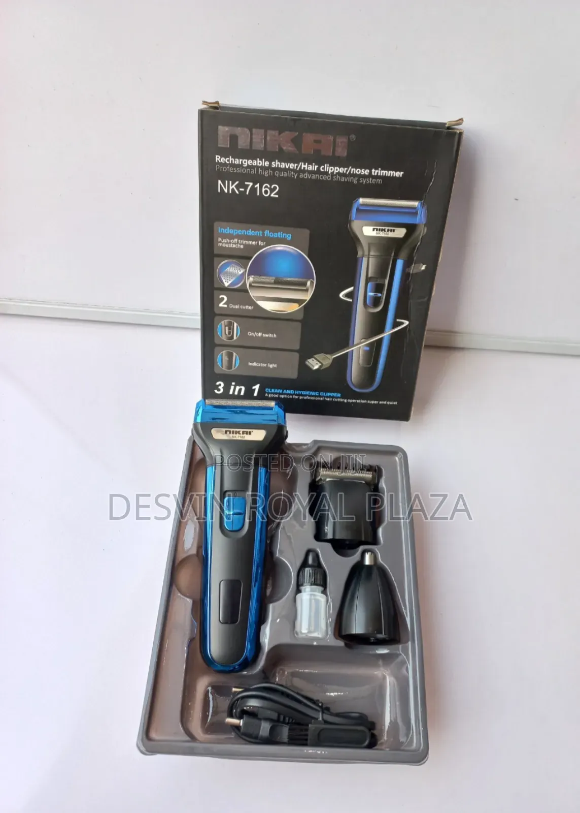 Rechargeable Nikai 3 In 1 Hair Clipper