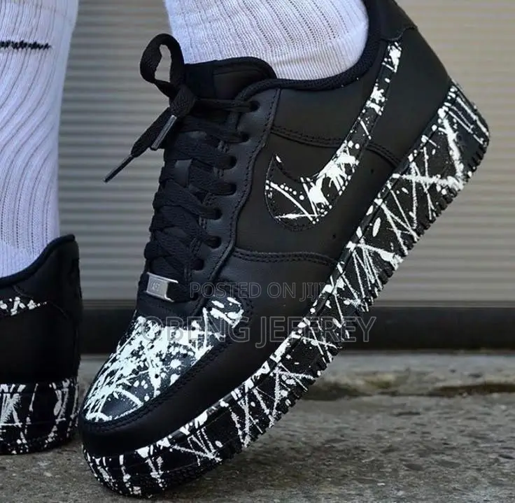 Original Airforce Black With White Plain Platters