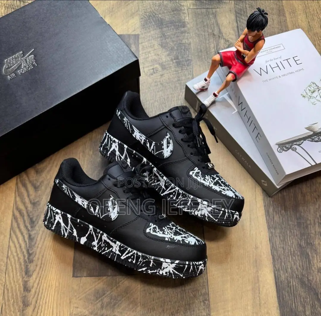 Original Airforce Black With White Plain Platters