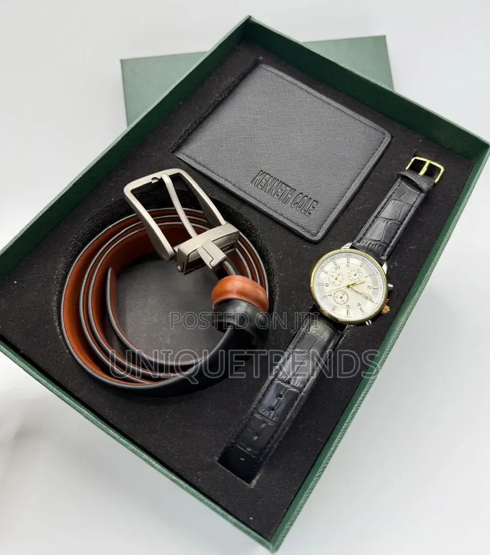 Men’S Gift Set (Watch,Wallet,Belt)