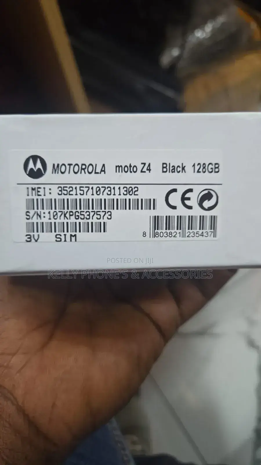 New Motorola Moto Z4 128 GB Black