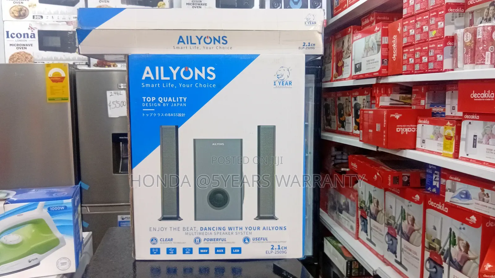 Ailyons 2.1 Multimedia Speaker – Deep Bass Clear Sound Speaker