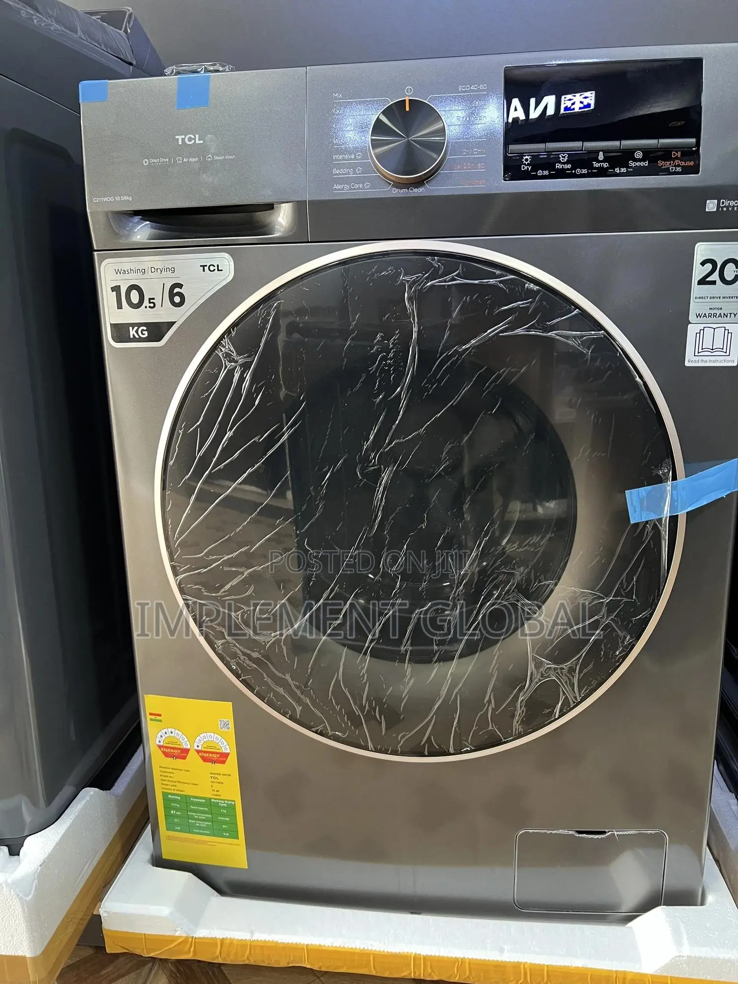 TCL 10.5kg Inverter Washing Machine