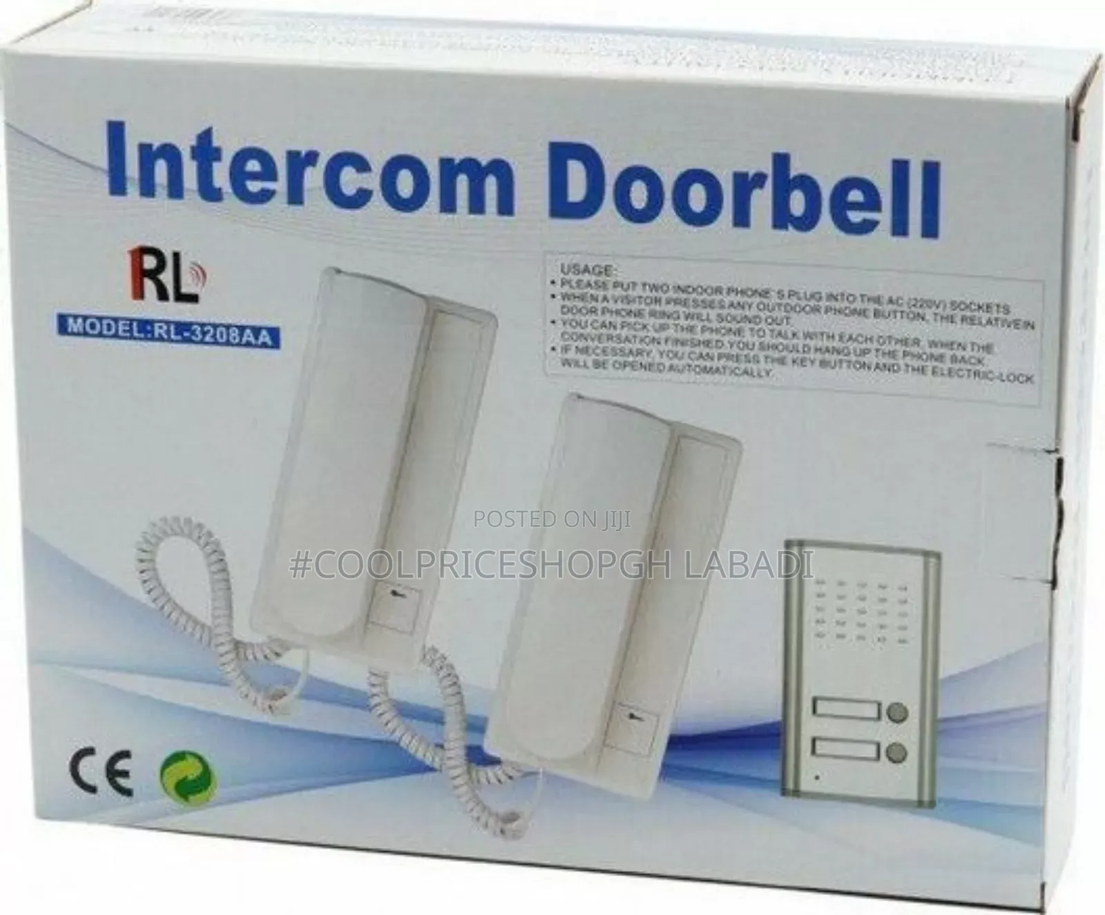 Dual Telephone Audio Intercom Doorphone