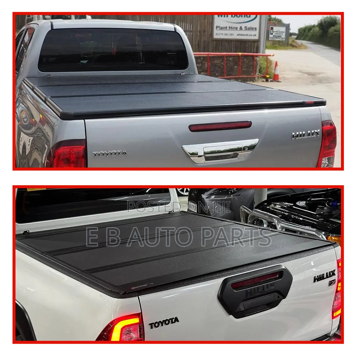 Toyota Hilux Bucket Cover Trifold