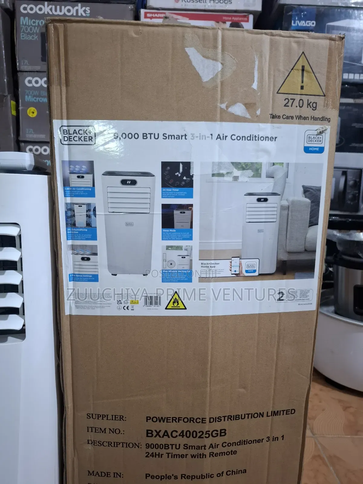 Black+Decker 9000btu (1.Hp) Mobile Air Conditioner From Uk