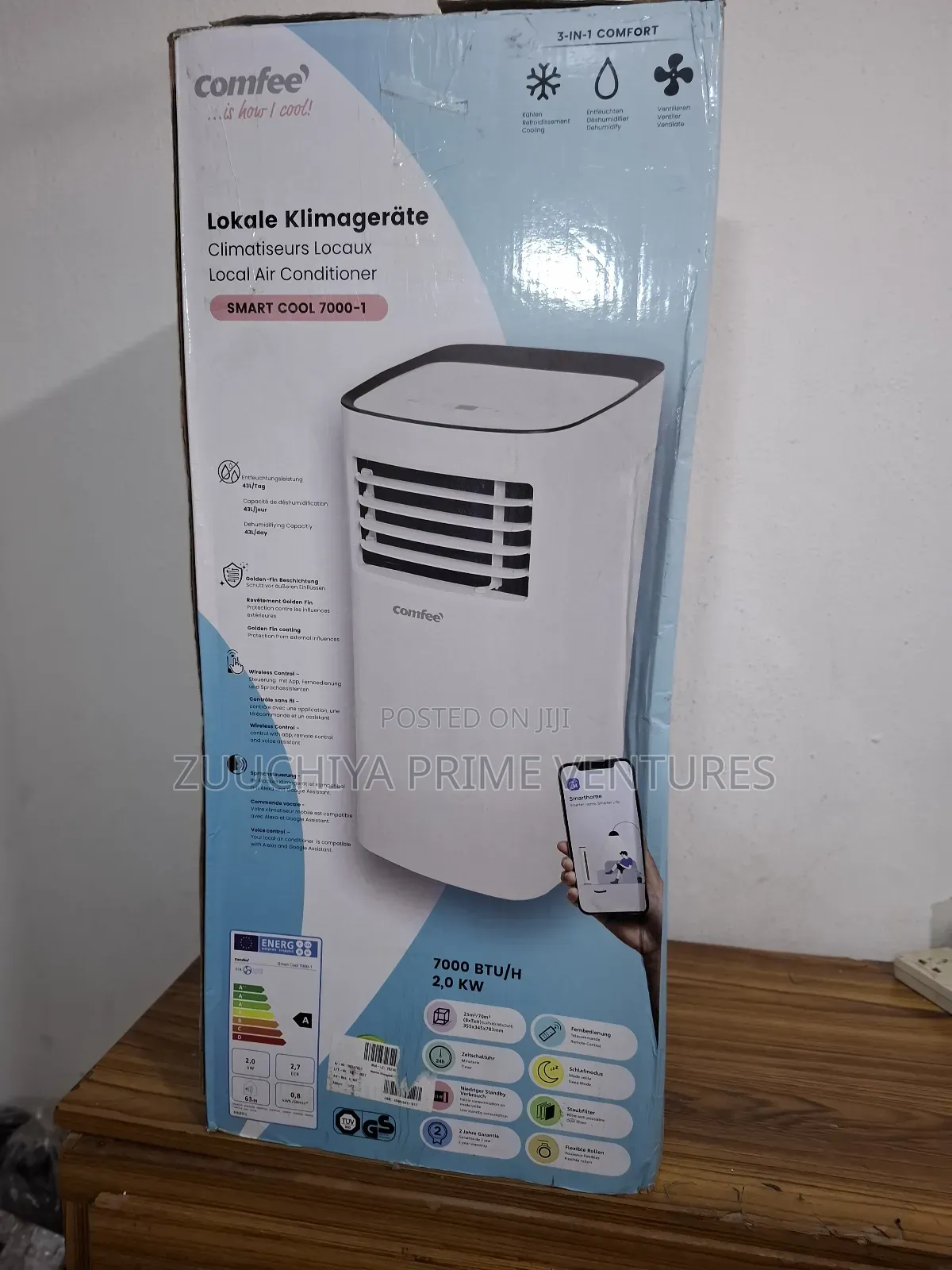 3-in-1 Comfee 7000btu Mobile Air Conditioner From Germany