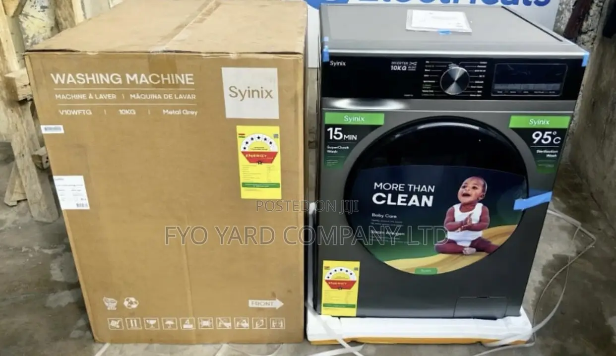 Syinix 10kg Front Load Washing Machine