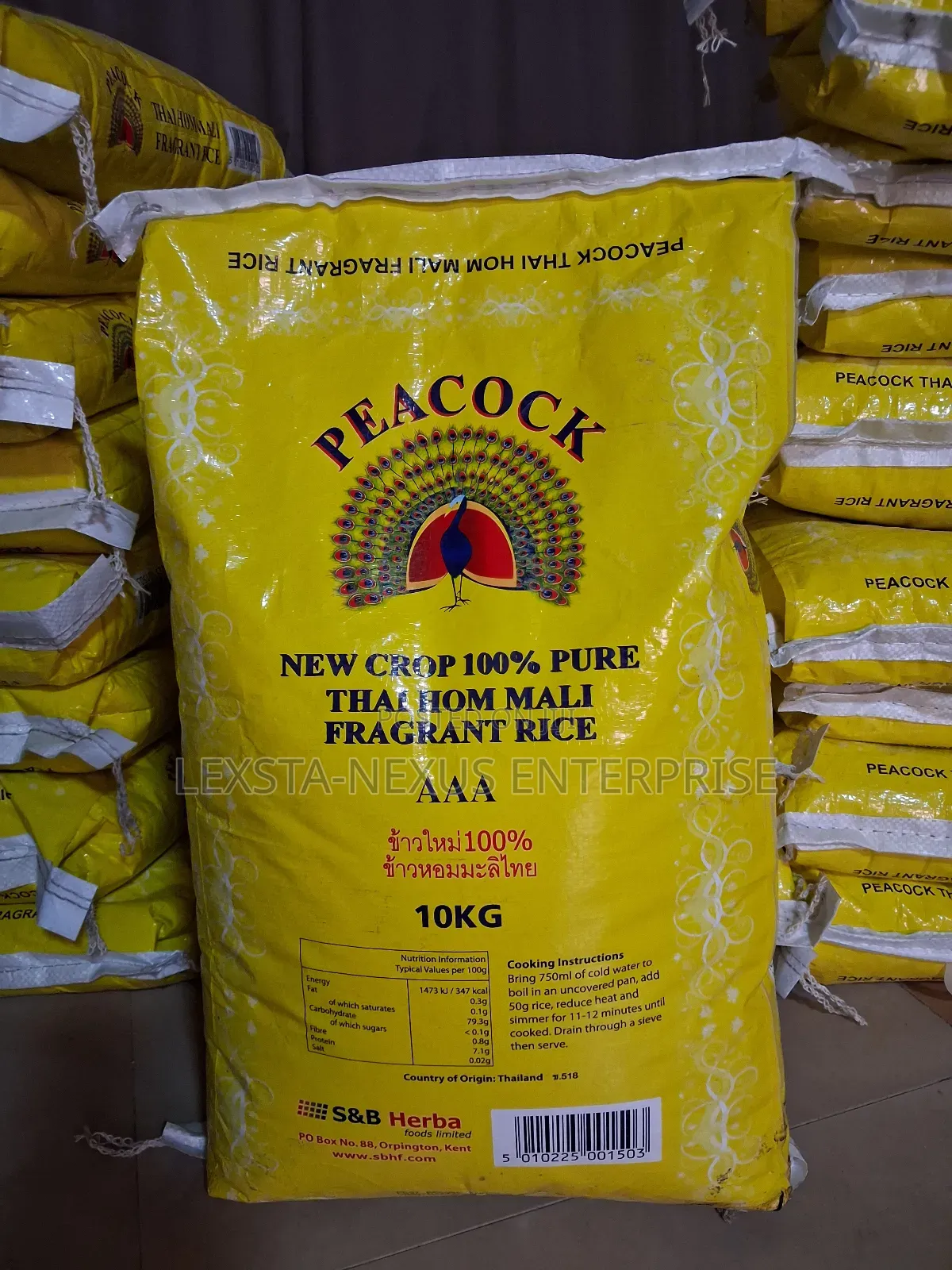 🇬🇧Original And Quality Uk Peacock Rice In 10kg