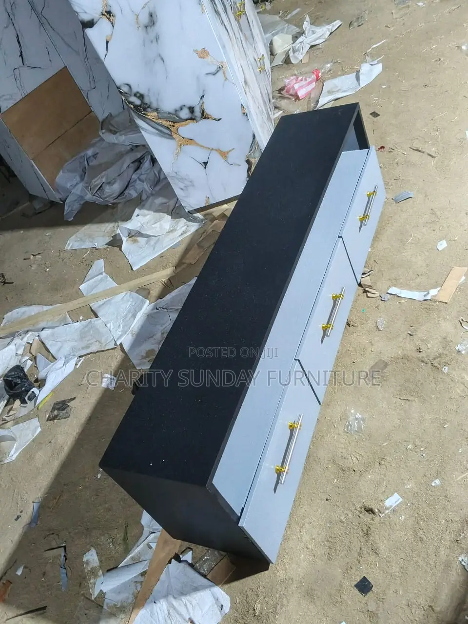 Unique Two Colors Tv Stand