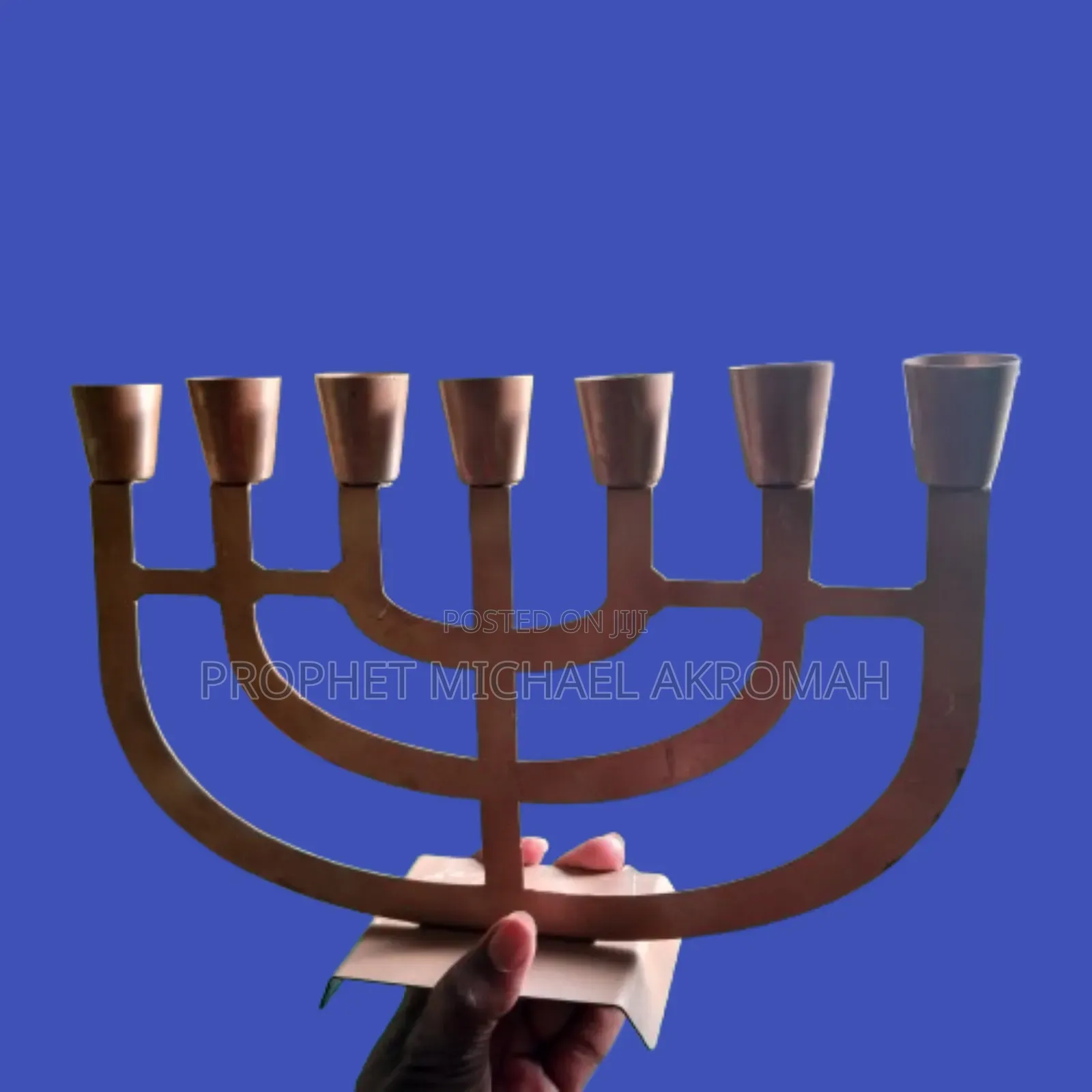 Seven Candle Holder Stand / Seven-branched Menorah (Temple Menorah)