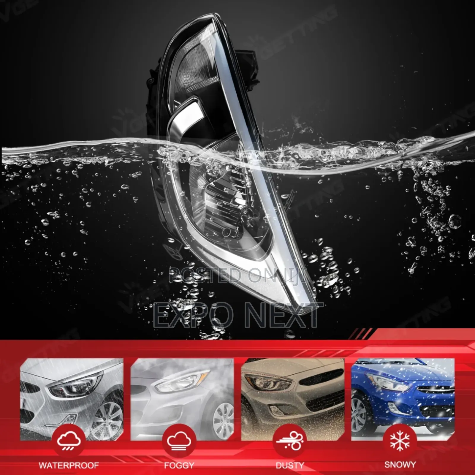 Accent 2015-2018 Headlights