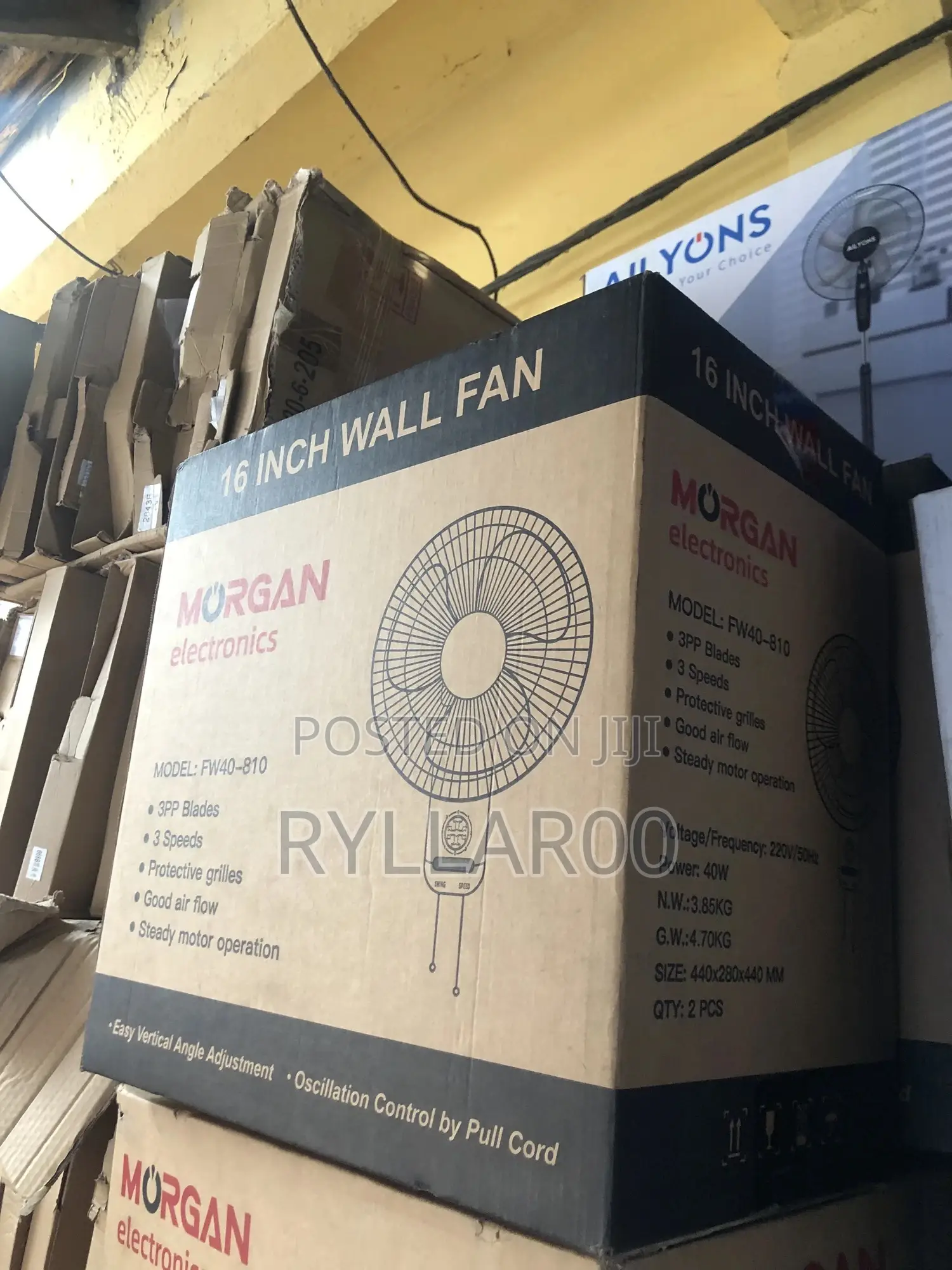 16 Inches Wall Fan(Morgan)
