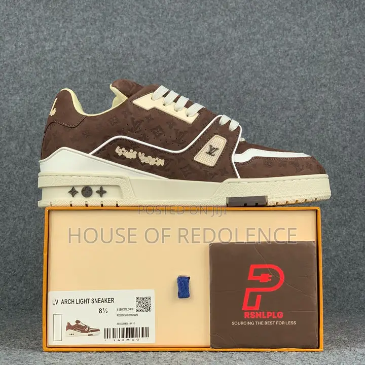 Louis Vuitton X Tyler, The Creator Lv Trainer Mocha Sneakers