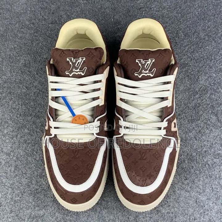 Louis Vuitton X Tyler, The Creator Lv Trainer Mocha Sneakers