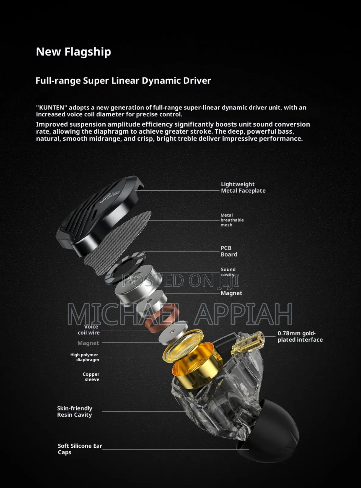 Kz Gk Kunten High Performance Acoustic in-Ear Monitors (Iem)