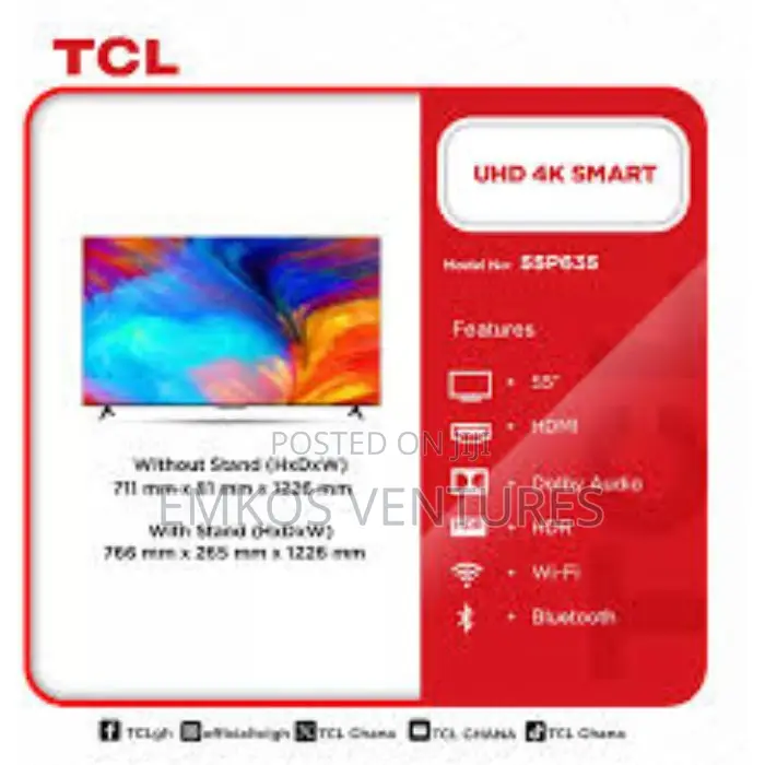 TCL 55-Inch HDR Smart Tv