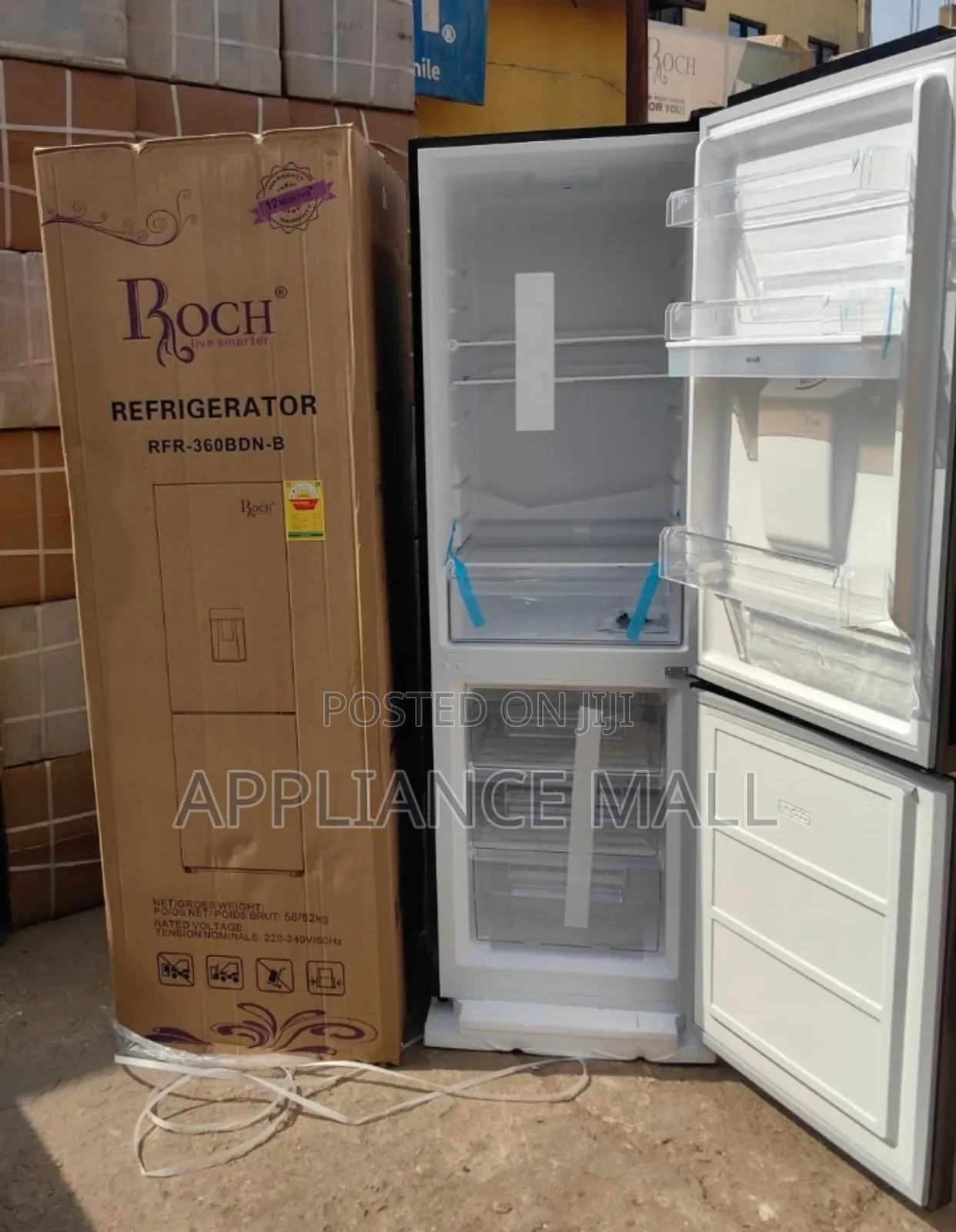 Roch Fridge Rfr360bdn-B (309l)