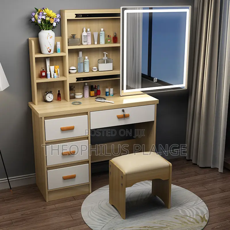 Led Dressing Mirror With Shelve