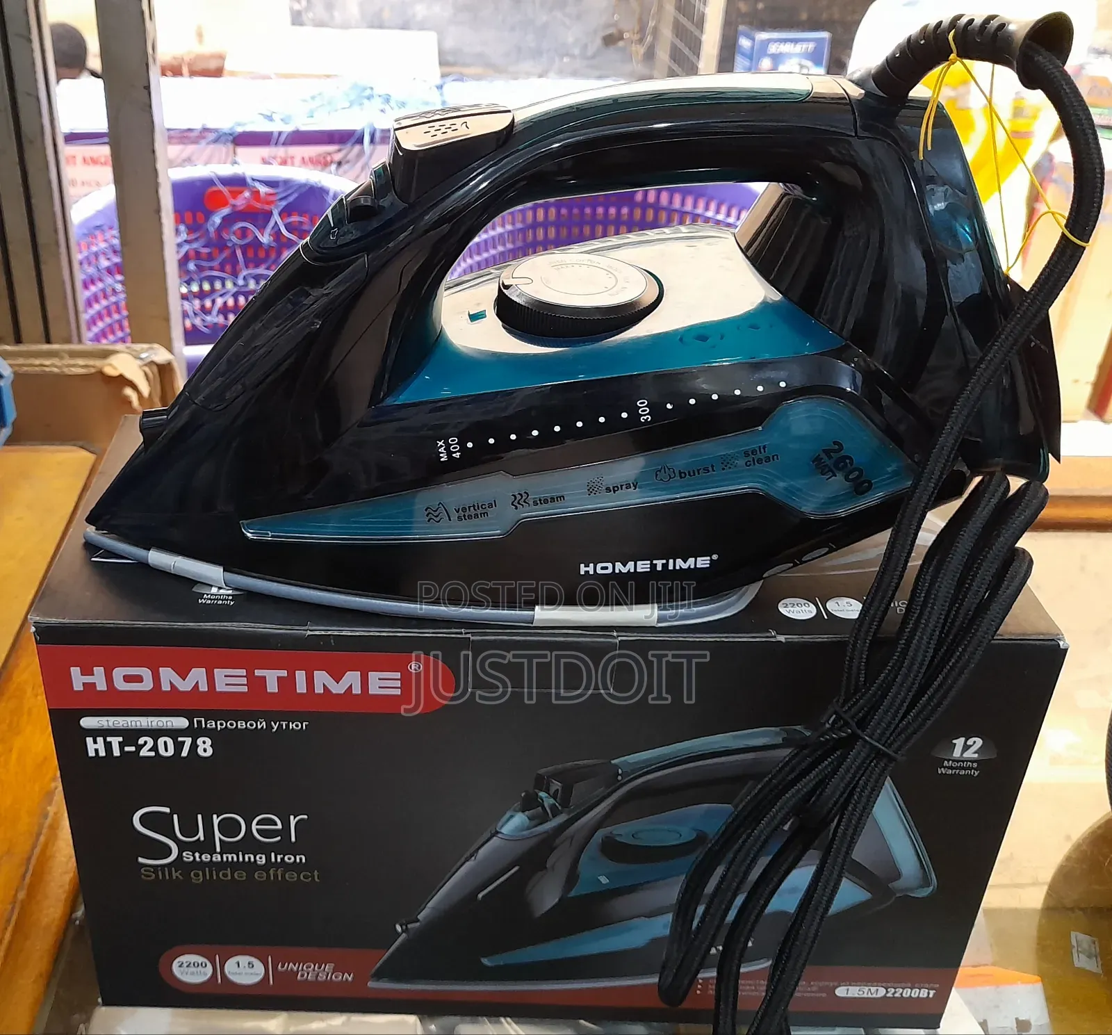 Hometime Ceramic Coating Steam Iron
