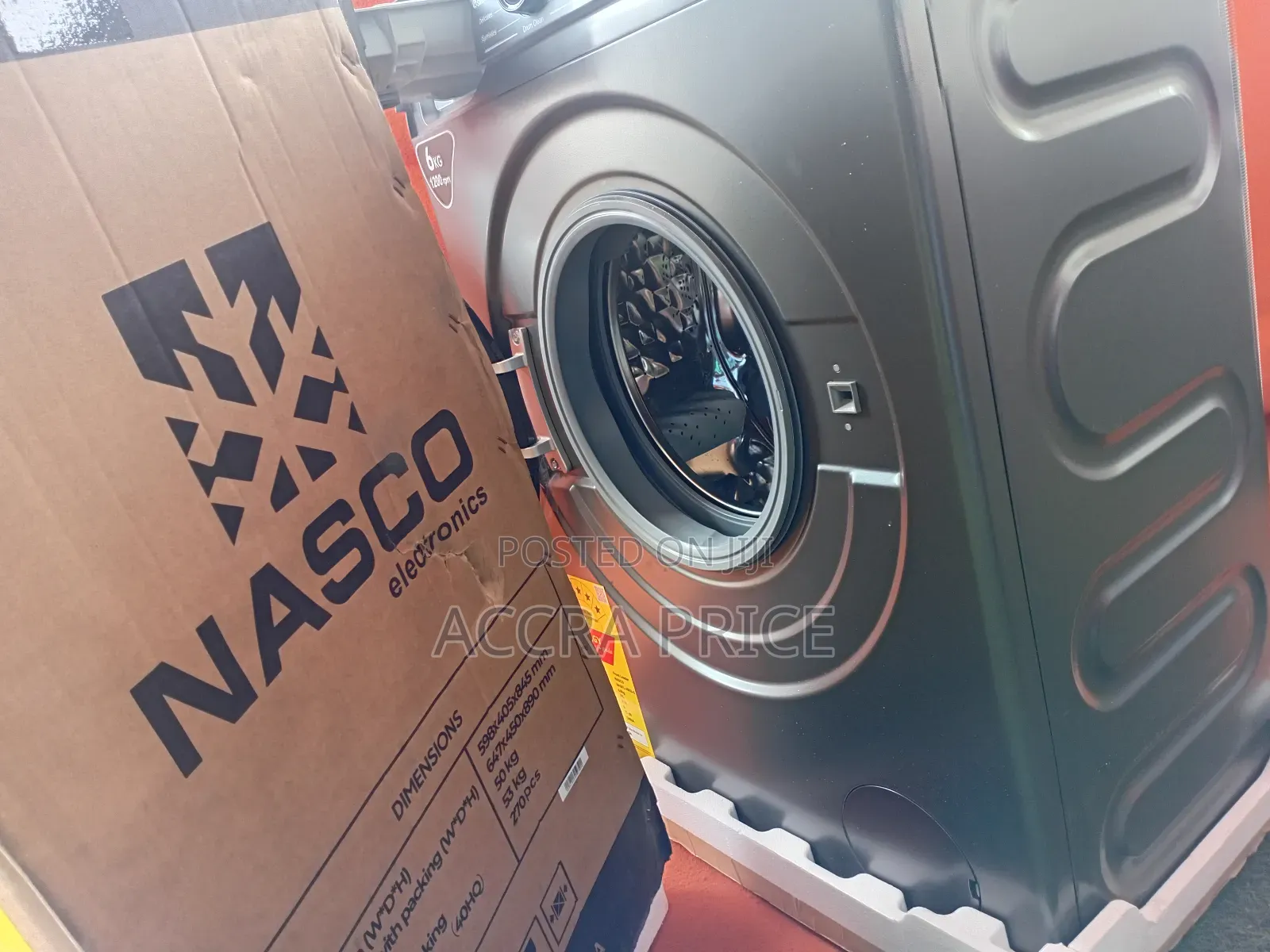 Golden Throne Washing Machine, Nasco 6kg Frontload Washing Machine