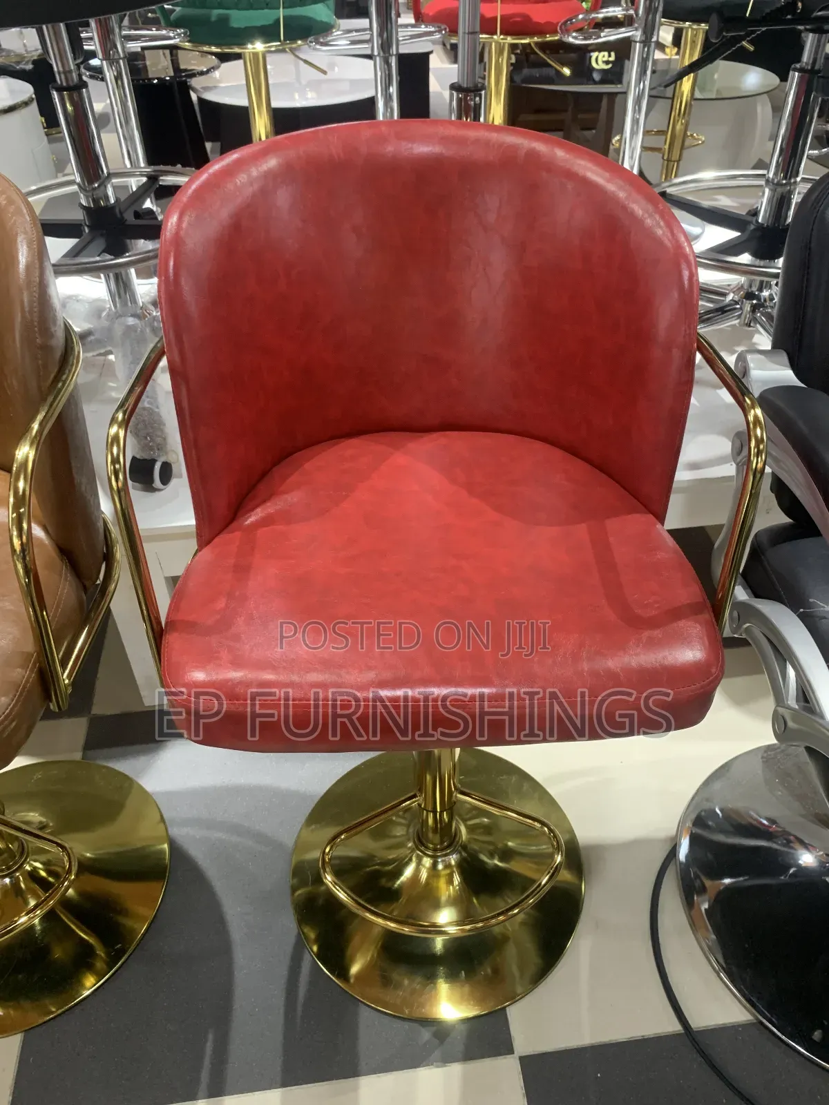 Leather Bar Chair