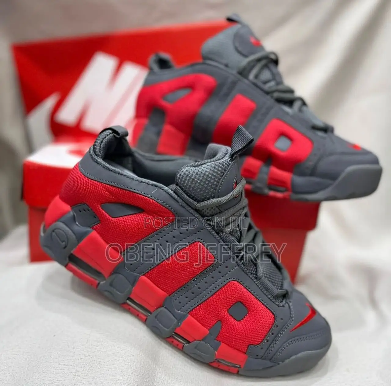 Original Nike Air Uptempo Gray/ Red