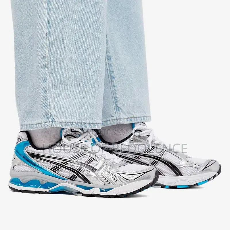 Asics Gel-kayano 14 White Aizuri Blue Sneakers
