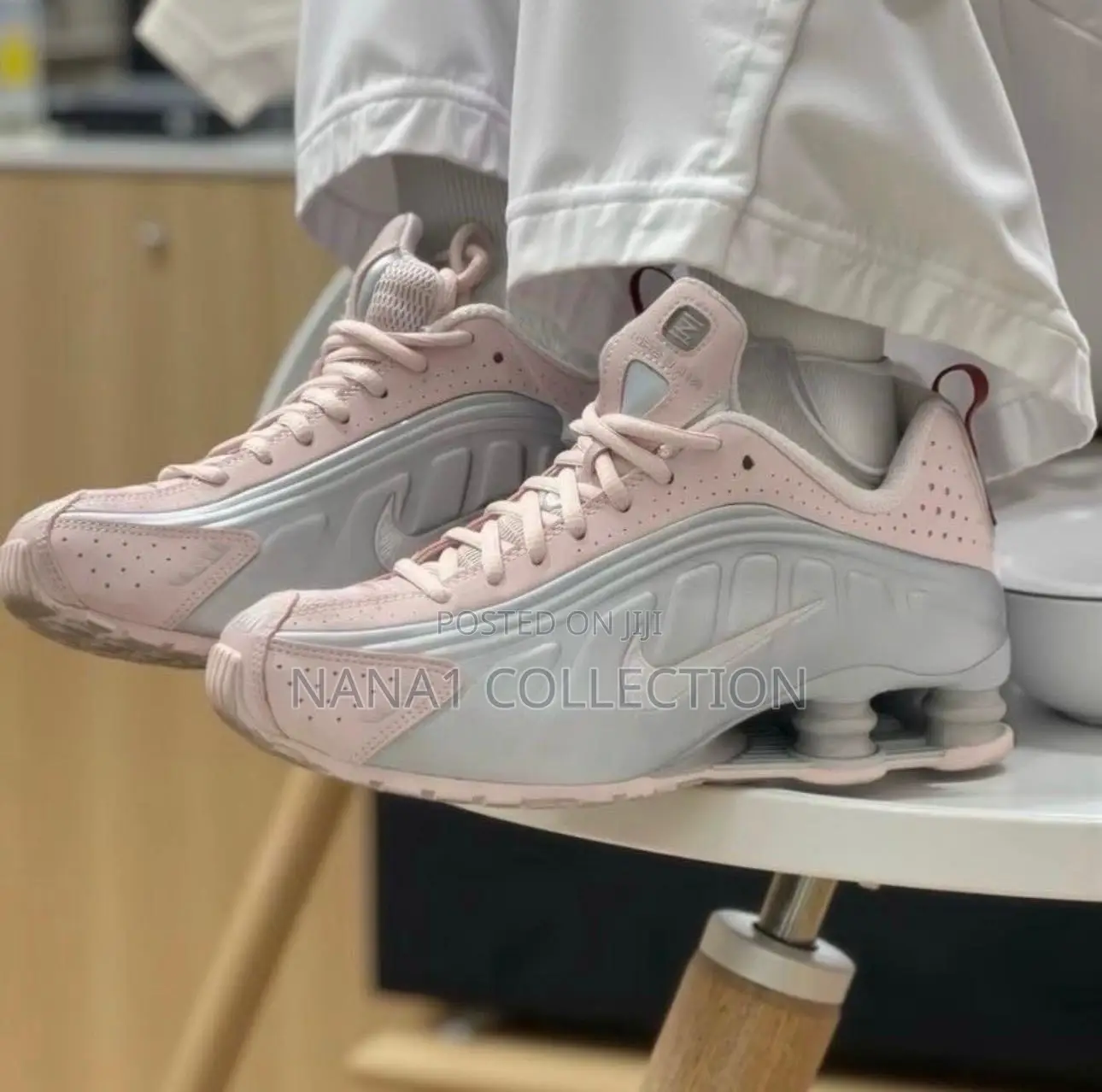 Nike Shox Og Silver-pink