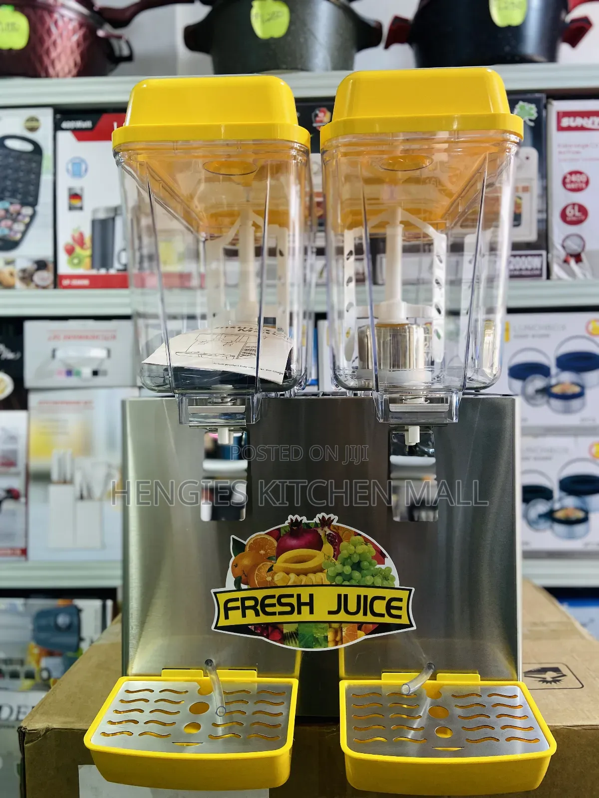 Electric Commercial Juice Dispenser Hot/Cold 18l*2