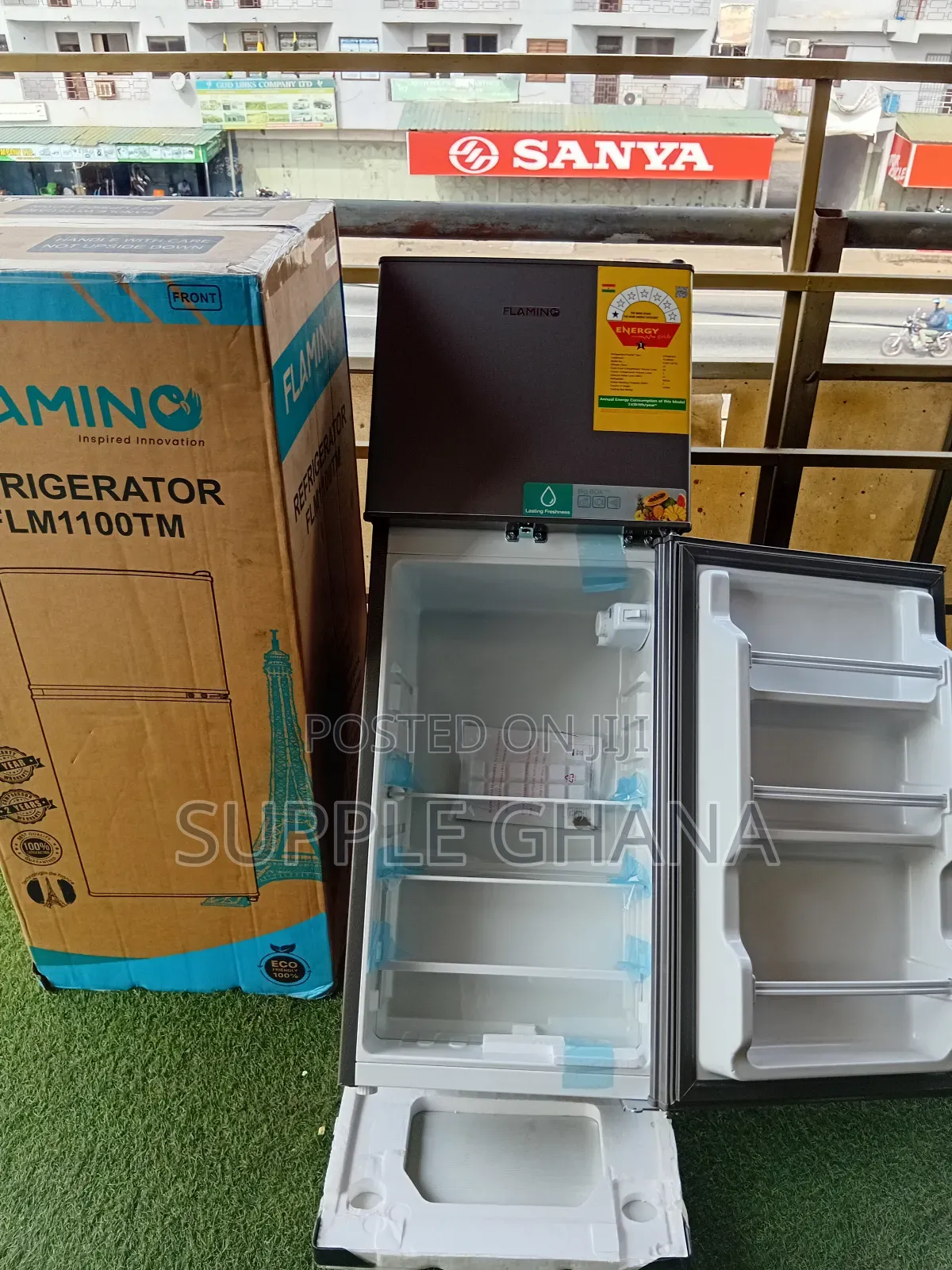 Flamino 80litres Mini Fridge Freezer -Perfect for Drinks Snacks