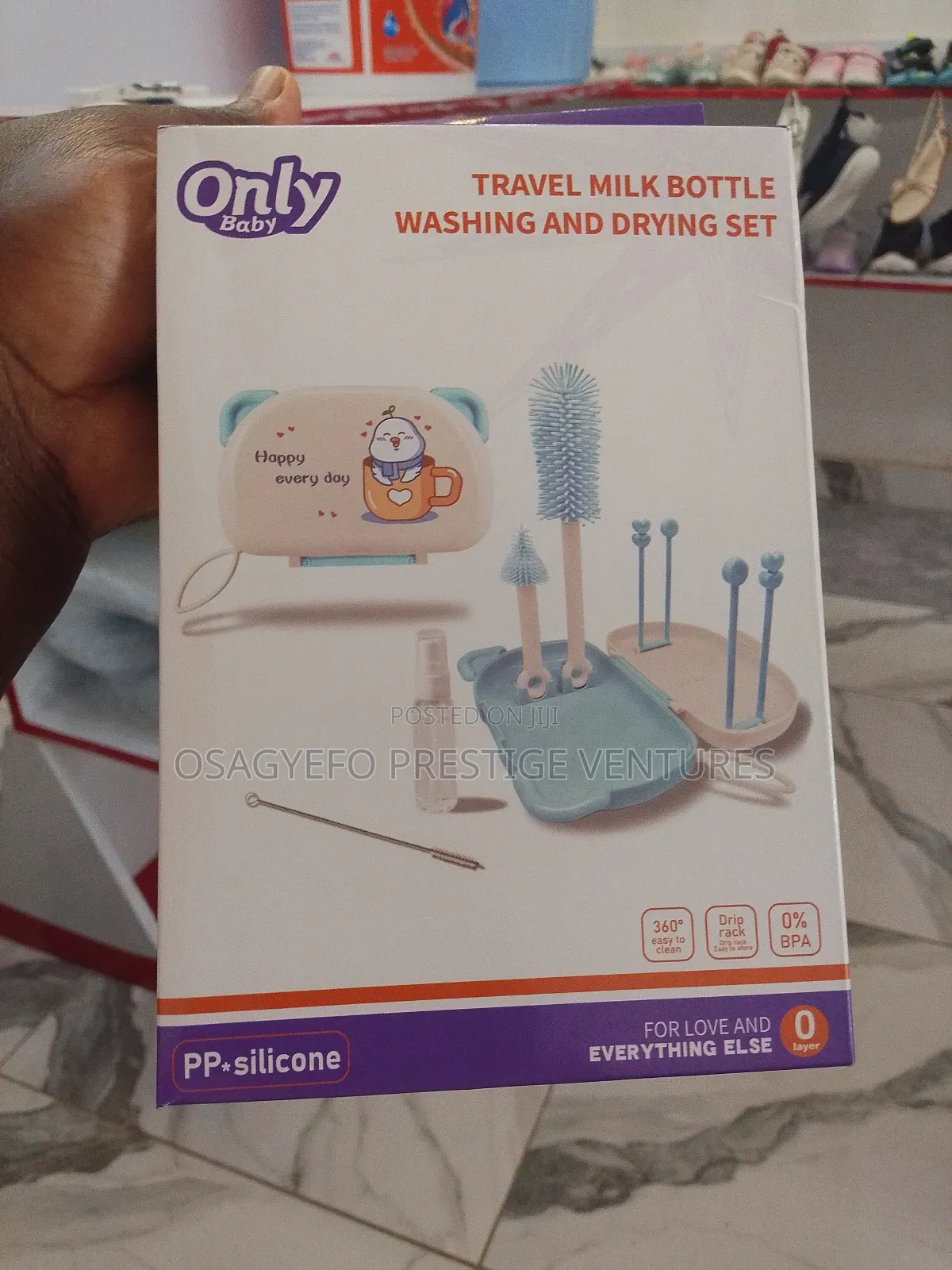 Travel Milk Bottle Washing and Drying Set