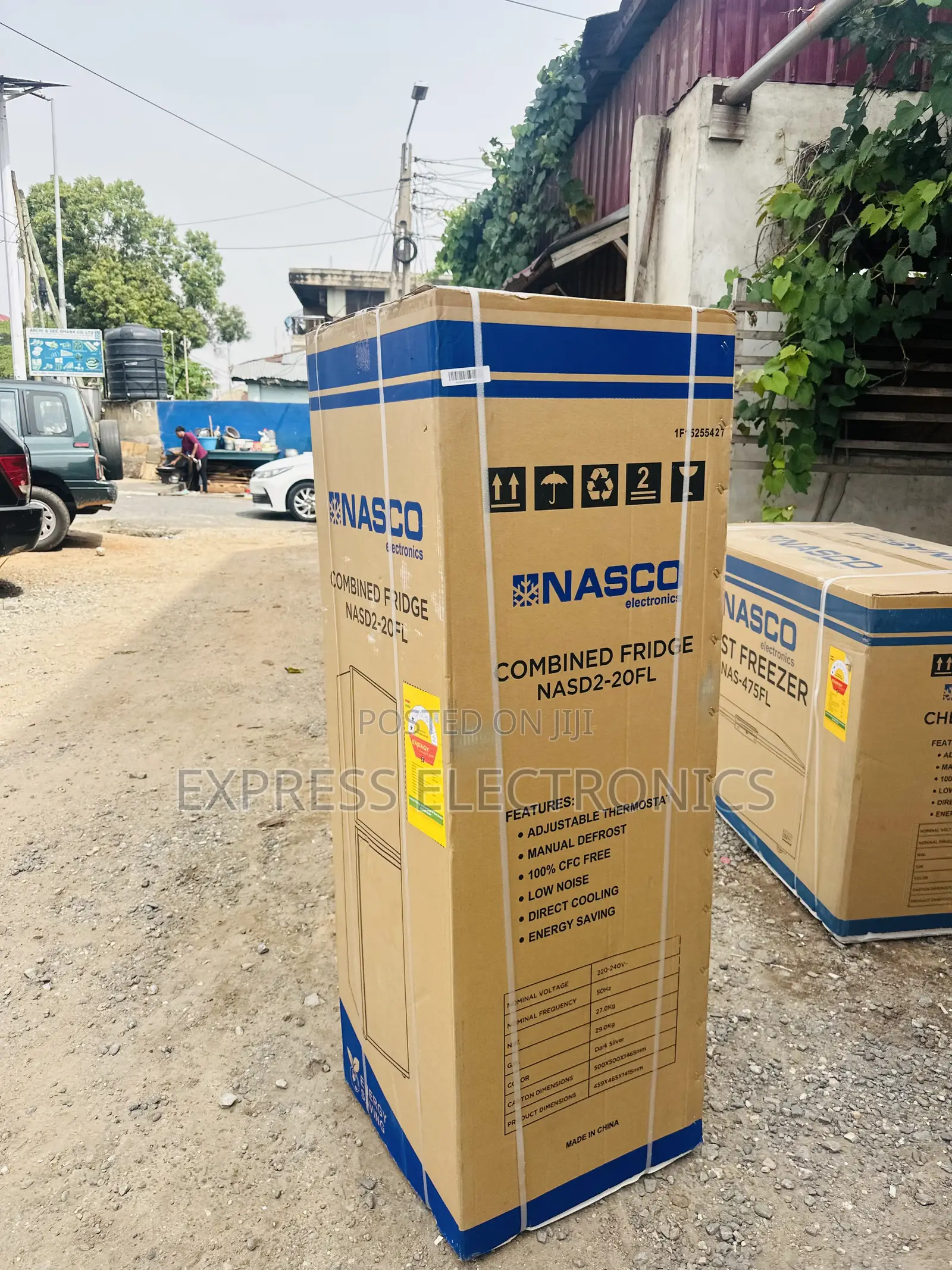 Limited Stock Nasco-D2-20fl Nasco Fridge Bottom Freezer 158ltr Silver