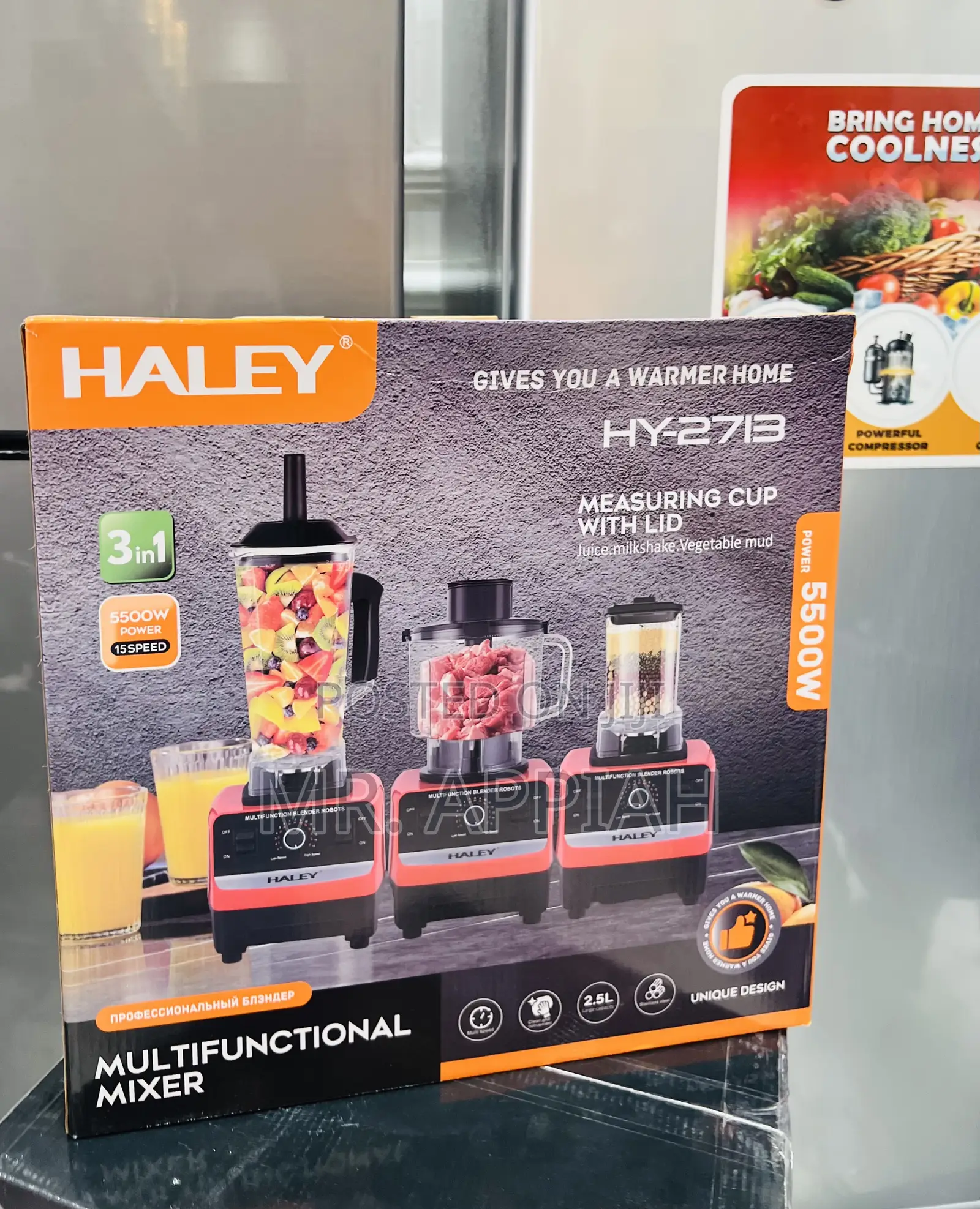 Choose Premium Haley-Hy-2713 2.5liters Electric Blender(5500watt)