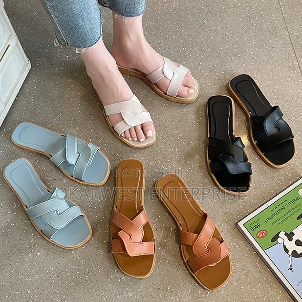 Chic Summer Cross-Band Slippers for Women ( Rubber Based)
