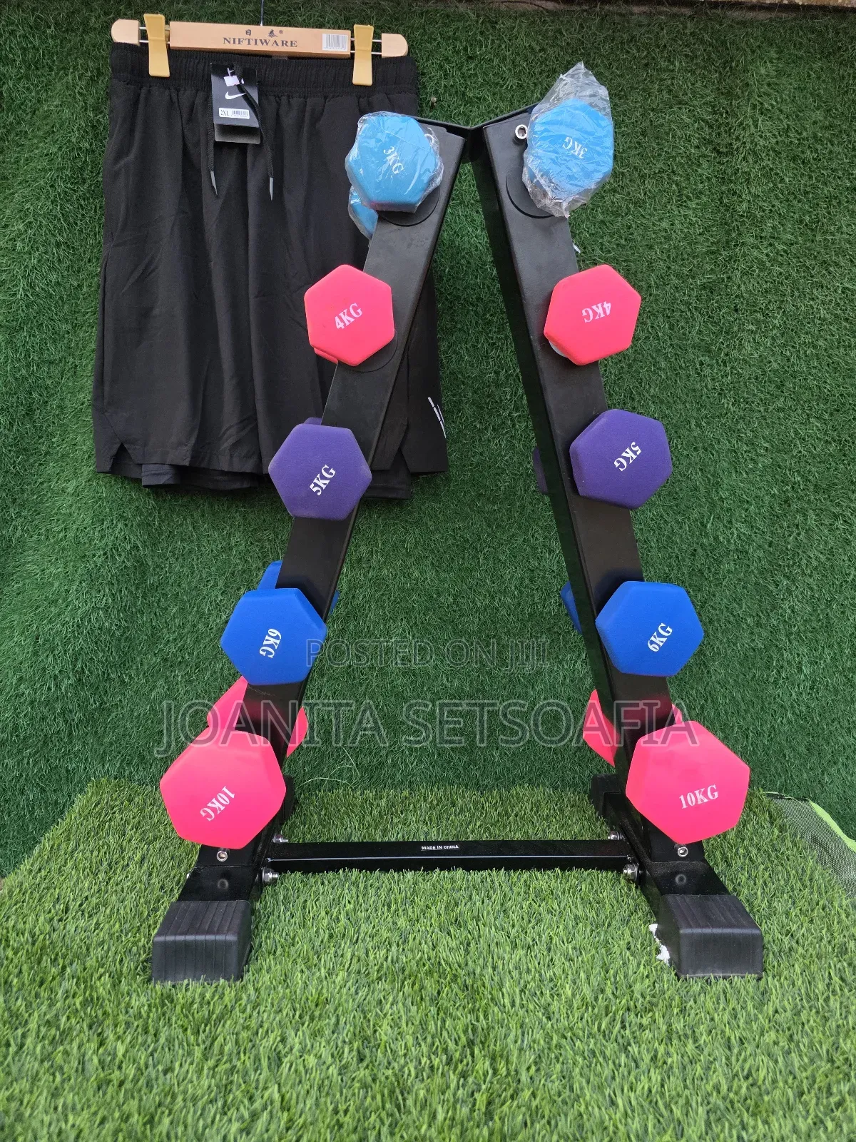 Dumbbell Set With Rack