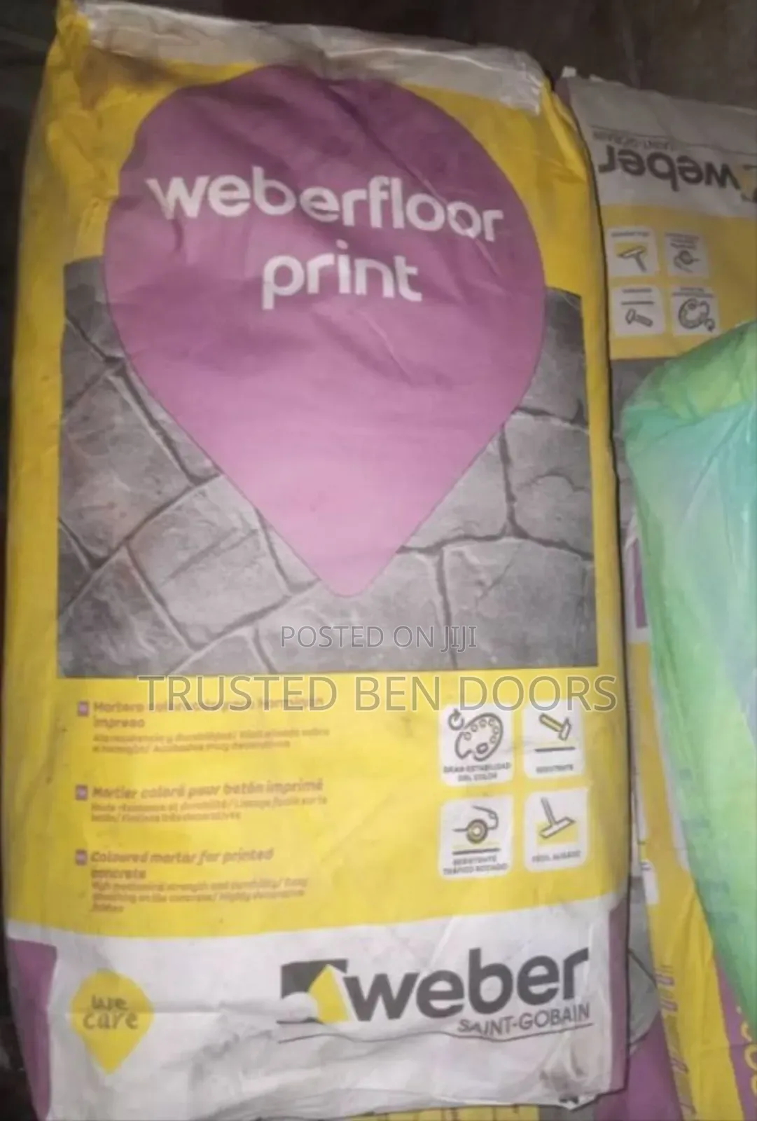 20kg Weber Color Hardner For Concrete Stamp Works