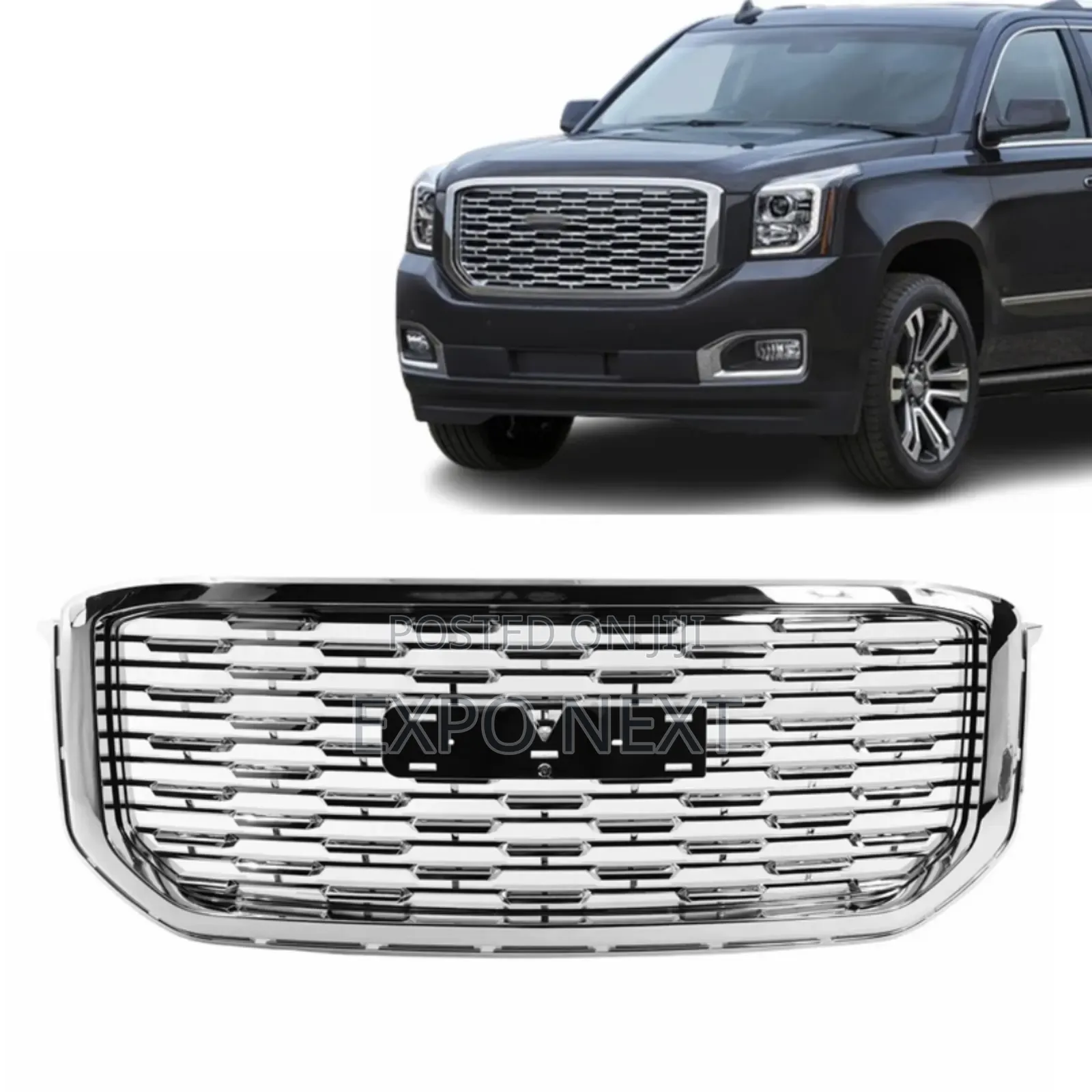 Black Front Grille For Gmc Sierra 1500 2015-2020