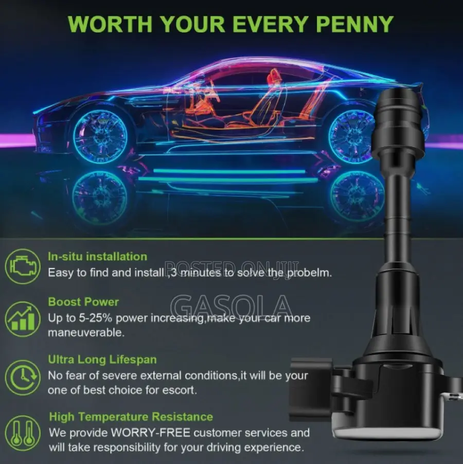 Nissan Ignition Coil and Spark Plug