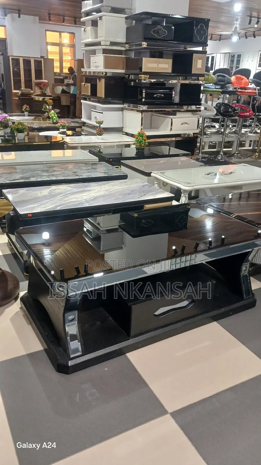 Executive Black Centre Table