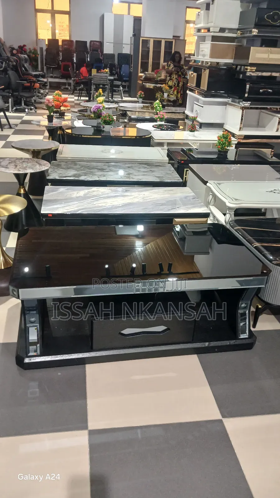 Executive Black Centre Table