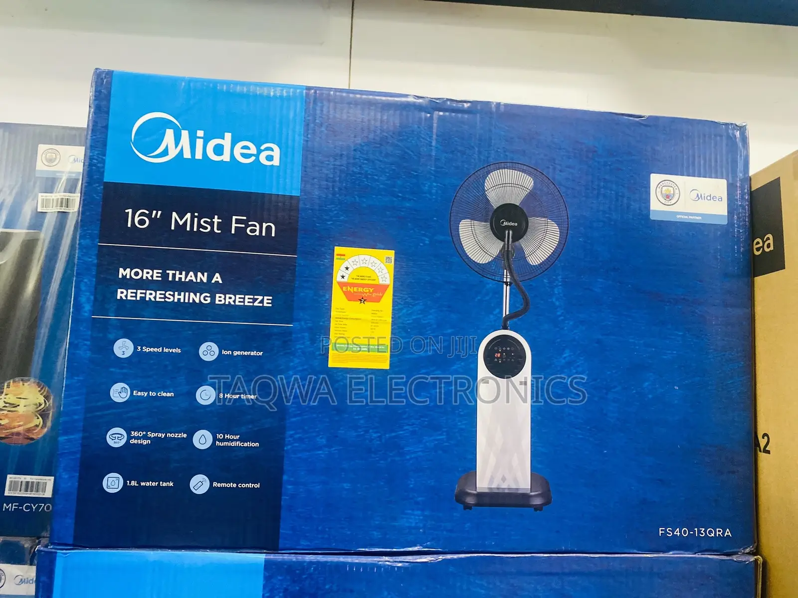 Featuring 3 Distinct Speeds Midea Mist Fan
