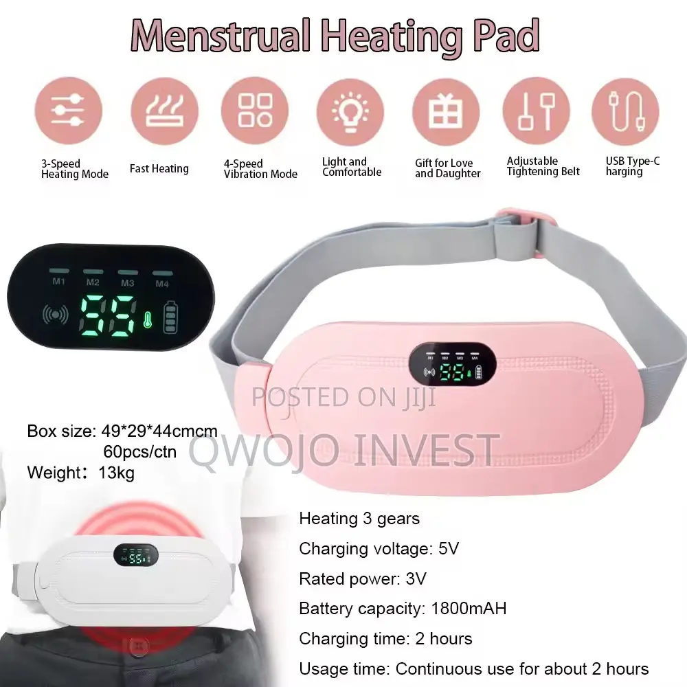 USB Rechargeable Menstrual Heating Pad Belt