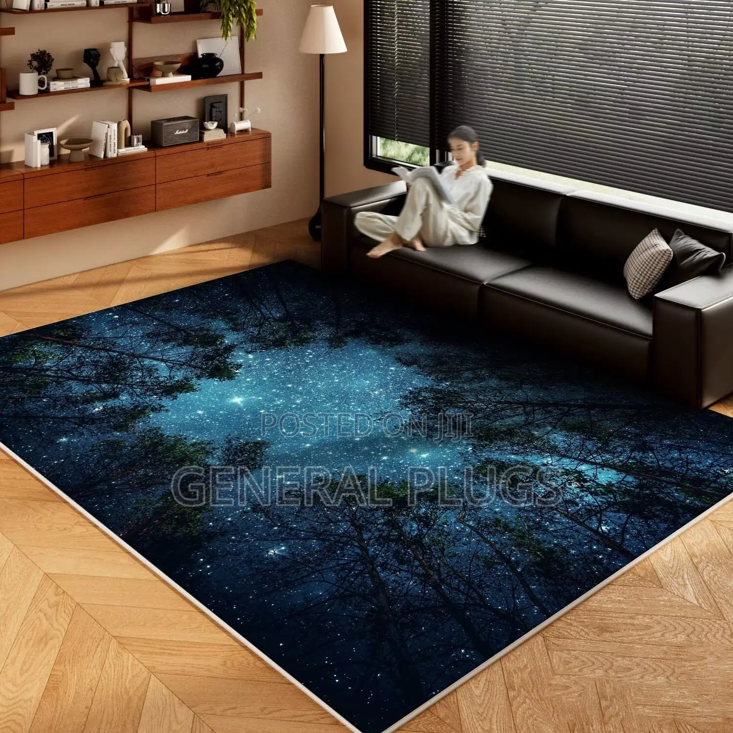 Elegant Large Plush Hairy Carpets (200x300cm)