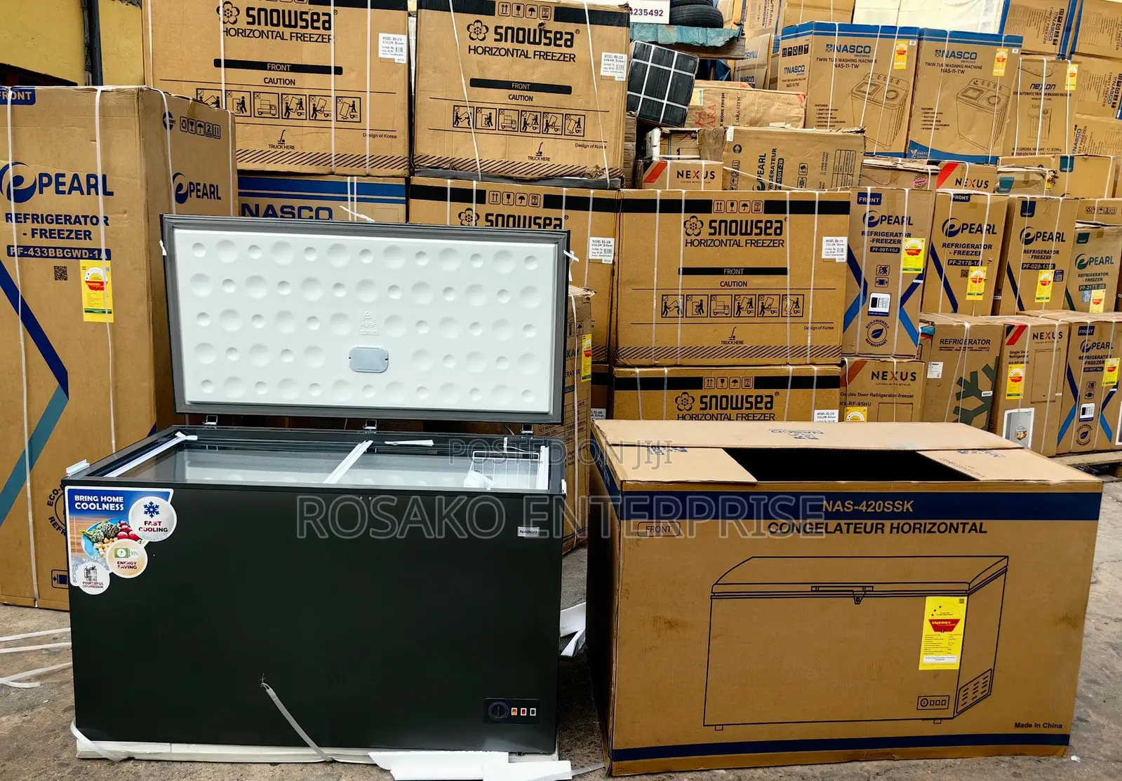 Nasco Nas-420ssk Chest Freezer 392l