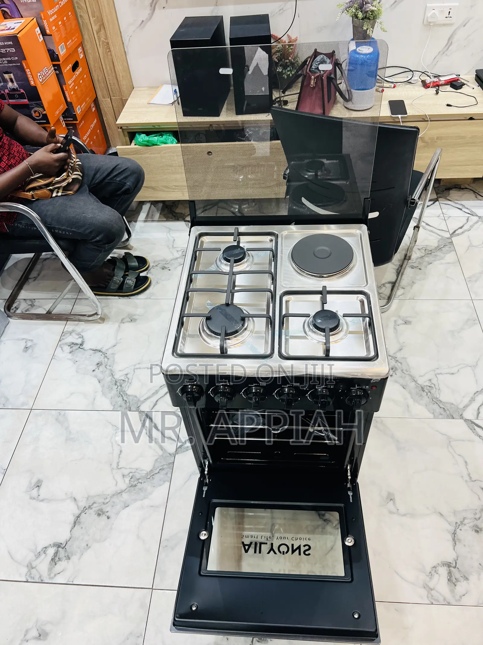 Ailyons 50x50 1 Electric With 3 Gas Burner With Oven and Grill 